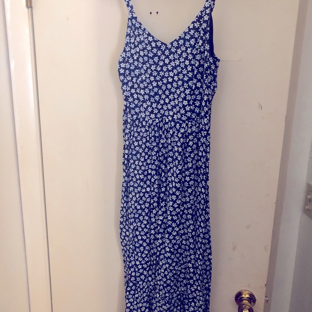 Summer dress blue floral